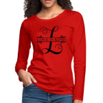 Long Sleeve T-Shirt "Love Is Kind" In Red