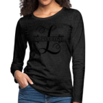 Long Sleeve T-Shirt "Inspire Love" In Charcoal Grey