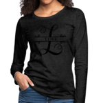 Long Sleeve T-Shirt "Love" In Charcoal Gray