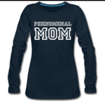Long Sleeve Tee "Phenomenal Mom" In Deep Navy
