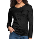 Long Sleeve T-Shirt "Faith" In Charcoal Gray