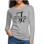 Long Sleeve T-Shirt " The Joy Of The Lord Is My Strength" In Heather Gray