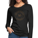 Long Sleeve T-Shirt "Wow 365 Established" In Black