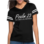 Short Sleeve T-Shirt "Psalm 23" Graphic Vintage Sport Design In Heather Smoke/White