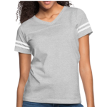 Short Sleeve T-Shirt Vintage Sport Design In Heather Gray/White