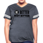Short Sleeve T-Shirt " Be Better Not Bitter " Graphic Vintage Sport Design In Navy/White