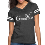 Short Sleeve T-Shirt "Good Vibes" Graphic Vintage Sport Design In Smoke/White