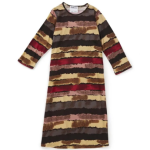 Dress Adaptive Dressing Wheelchair Dress Multi-Colored Stripes Design