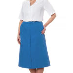 Skirt Self Dressing Conventional Elastic Waist In Cool Blue