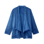 Shrug Self Dressing Soft Plush In Electric Blue