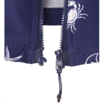 Jacket Self Dressing Recovery Rain Jacket With Detachable Hood & Magnetic Closure In Nautical Blue - Image 4