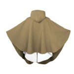 Cape Self Dressing Unisex Wheelchair Hooded Winter Poncho In Taupe - Image 2
