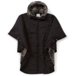 Cape Self Dressing Wheelchair Luxurious Fur-Lined Winter Poncho - Image 2