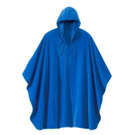 Cape Self Dressing Unisex Wheelchair Hooded Fleece Poncho In Royal Blue