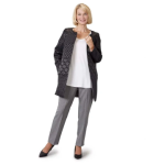 Jacket Self Dressing Reversible Quilted Design With Detachable Sleeves In Black & Silver