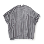 Shawl Self Dressing 3-in-1 Rhinestone Studded Poncho Shawl & Scarf In Heather Grey