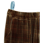 Set Self Dressing Tracksuit With Magnetic Front Zip & Easy Pull-On Pants In Tan Checker - Image 2