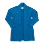 Cardigan Self Dressing 3/4 Length Sleeve Sweater Dark Teal