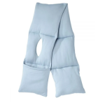 Scarf Self Dressing Post-Surgical Puffer Scarf With Pouch Sky Blue