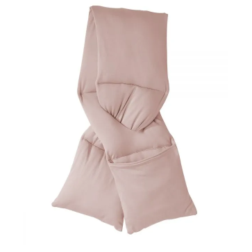 Screenshot 2022-03-21 9.36.11 PM Scarf Self Dressing Post-Surgical Puffer Scarf With Pouch Dusty Pink - Image 1