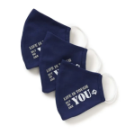 Face Masks 3 Pack Reusable Cloth In Navy