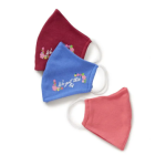 Face Masks 3 Pack Reusable Cloth In Multi-Colors