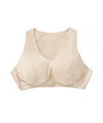Bra Self Dressing Adaptive Wire-Free Essential Plus Size Bra In Cream