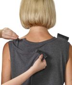 Undershirt Assisted Dressing Soft Modal Open Back Heather Grey Under Vest - Image 2