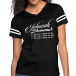 Short Sleeve T-Shirt "Jehovah Shammah " Graphic Vintage Sport Design In Black White