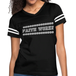 Short Sleeve T-Shirt "Faith Works " Graphic Vintage Sport Design In Black White