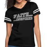 Short Sleeve T-Shirt "Faith Inspired " Graphic Vintage Sport Design In Black White