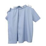 Top Adaptive Dressing Open Back Short Sleeve Dress Shirt In Breezy Blue - Image 2