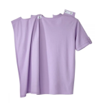 Top Assisted Dressing Open Back Henley T-Shirt In Lilac - Image 2