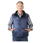 Vest Self Dressing Reversible Magnetic Front Black & Navy Design