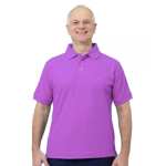 Top Self Dressing Plus Size Polo Shirt In Lavender