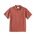 Top Assisted Dressing Open Back Sport Style Short Sleeve Polo Shirt In Burgundy