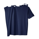 Top Assisted Dressing Open Back Henley Short Sleeve Shirt - Image 2