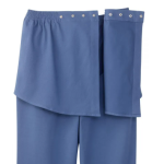 Bottoms Assisted Dressing Open Back Cargo Pants In Steel Blue - Image 2