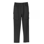 Bottoms Assisted Dressing Open Back Cargo Pants In Black