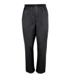 Bottoms Assisted Dressing Open Back Cotton Trouser Pants In Black