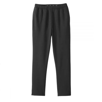 Screenshot 2022-04-11 6.31.30 PM Bottoms Assisted Dressing Open Back Fleece Pants In Black - Image 1