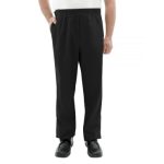Bottoms Self Dressing Easy Access Cotton Pants In Black