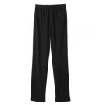 Bottoms Self Dressing Easy Grip Wide Leg Pull On Pants In Black