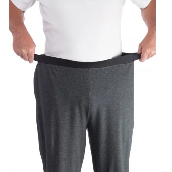 Screenshot 2022-04-11 9.06.28 PM Bottoms Self Dressing Easy Grip Wide Leg Pull On Pants In Charcoal - Image 1