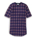 Sleepwear Assisted Dressing Open Back Hospital & Home Care Red Plaid Flannel Gown