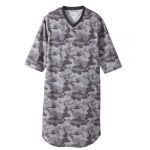 Sleepwear Assisted Dressing Open Back Poly-Cotton Hospital Gown In Classy Camo