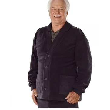 Screenshot 2022-04-21 10.32.56 AM Cardigan Assisted Dressing Adaptive Fleece Cardigan In Black - Image 1