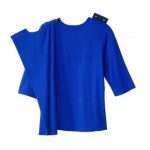 Top Assisted Dressing 3/4 Sleeve Electric Blue Active Crew Neck - Image 2