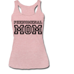 Tank Top Flowy Racerback "Phenomenal MOM "Graphic In Heather Dusty Rose