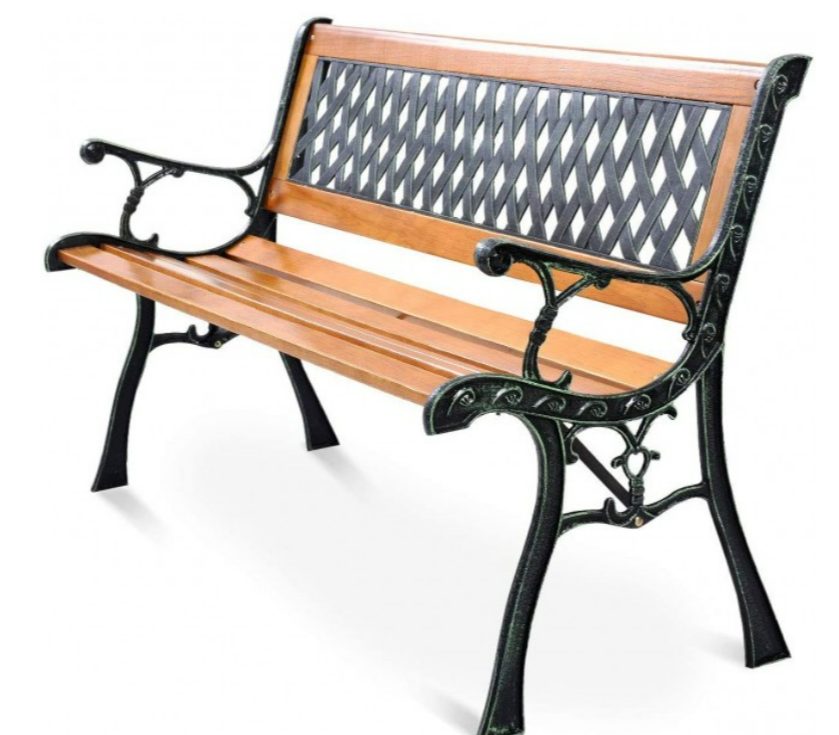 Screenshot (490) Outdoor Cast Iron Patio Bench - Image 1
